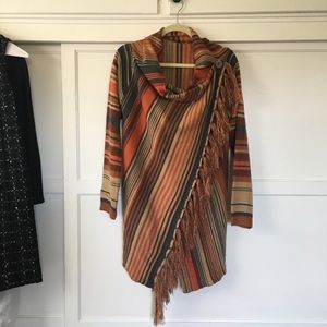 Rusty Fall colored sweater wrap.
